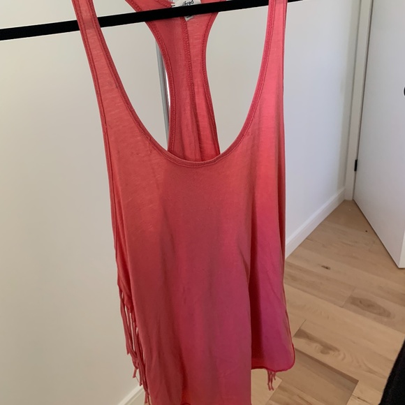 Aritzia Wilfred Coral Fringe Tank Top - Picture 3 of 4